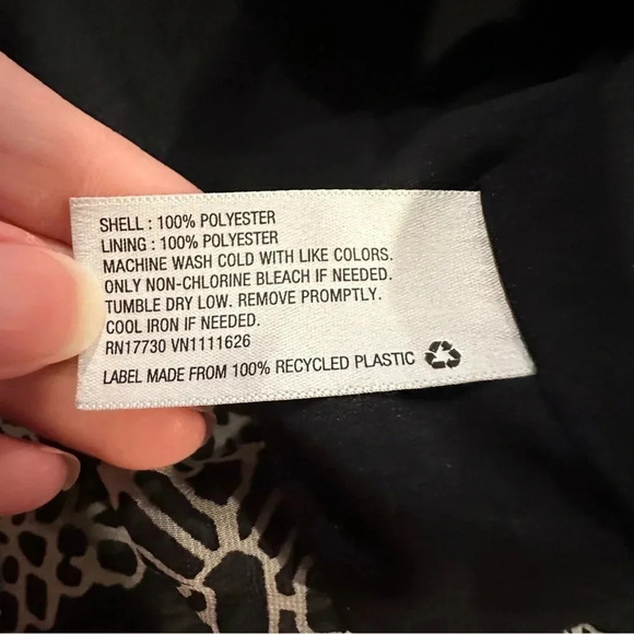 Liz Lange Maternity Black White Maxi Sleeveless Drawstring Waistband Dress Sz M - Picture 6 of 7